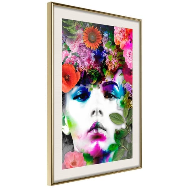 Inramad Poster / Tavla - Flower Coronet