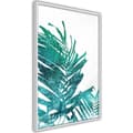 Miniatyrbild 8 av 11: Inramad Poster / Tavla - Teal Palm on White Background