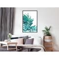 Miniatyrbild 2 av 11: Inramad Poster / Tavla - Teal Palm on White Background