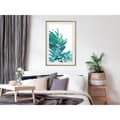 Miniatyrbild 6 av 11: Inramad Poster / Tavla - Teal Palm on White Background