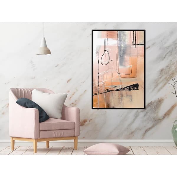 Inramad Poster / Tavla - Pastel Abstraction