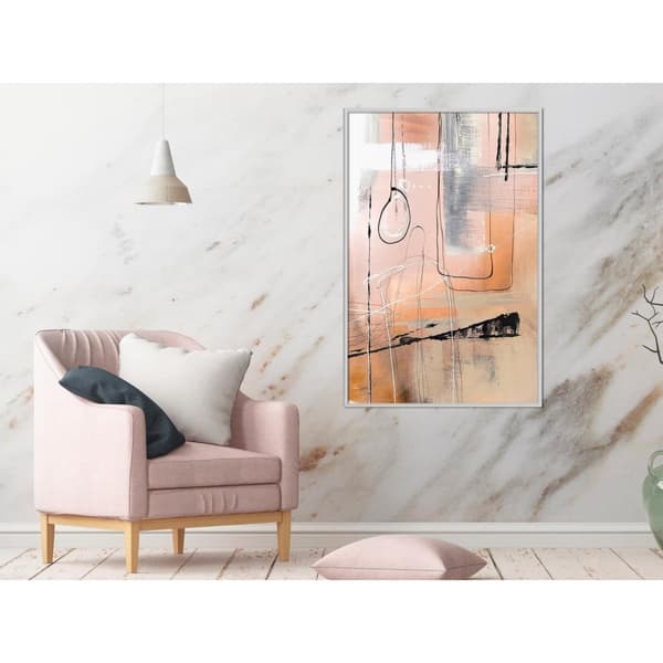 Inramad Poster / Tavla - Pastel Abstraction