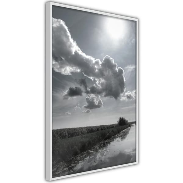 Inramad Poster / Tavla - Scorching Day Vit ram 40x60