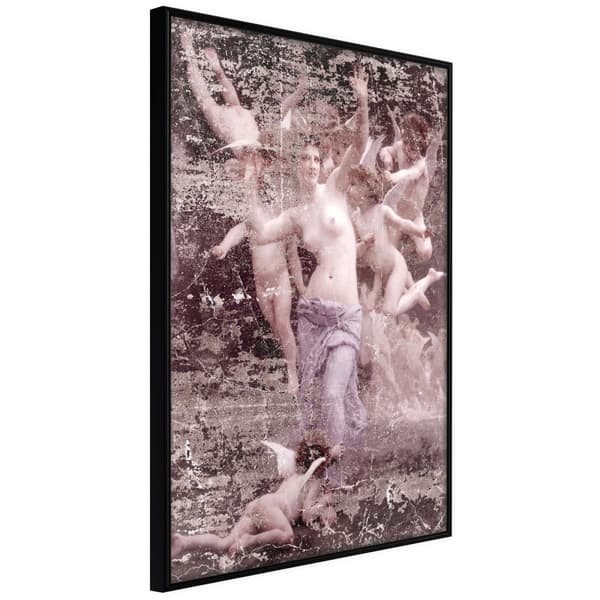 Inramad Poster / Tavla - Angels in Love Svart ram 40x60