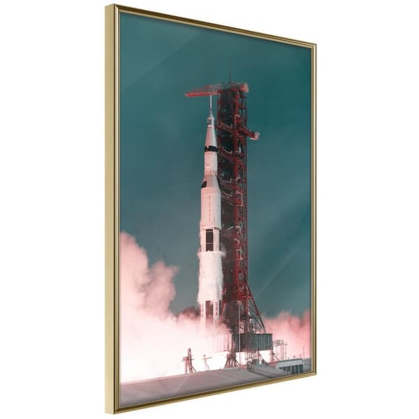 Inramad Poster / Tavla - Launch into the Unknown