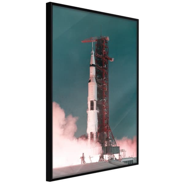 Inramad Poster / Tavla - Launch into the Unknown