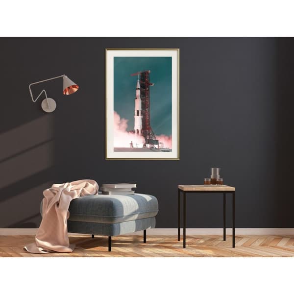 Inramad Poster / Tavla - Launch into the Unknown