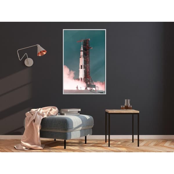 Inramad Poster / Tavla - Launch into the Unknown