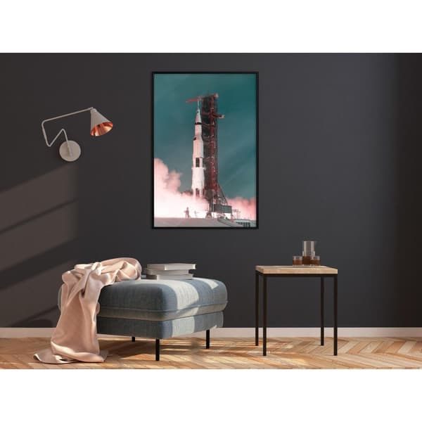 Inramad Poster / Tavla - Launch into the Unknown