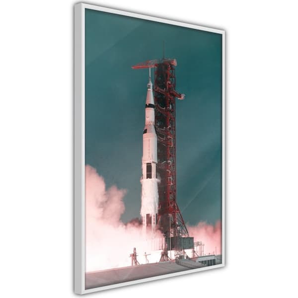 Inramad Poster / Tavla - Launch into the Unknown