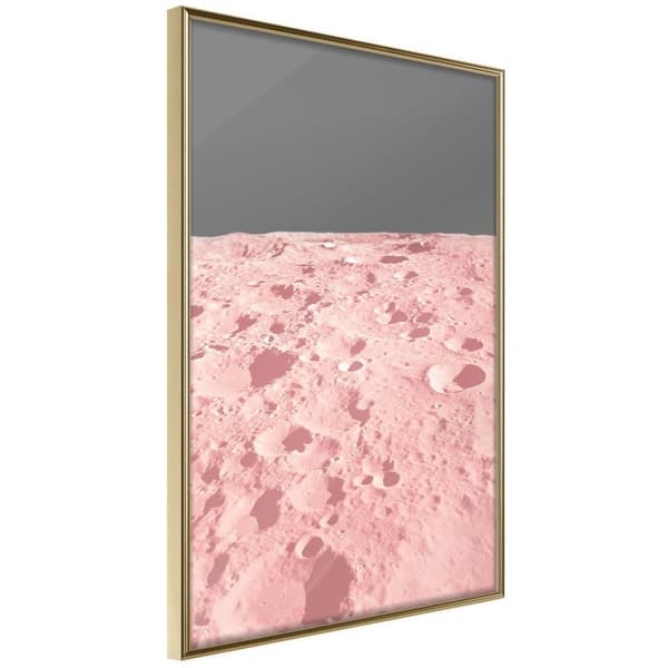 Inramad Poster / Tavla - Pastel Craters