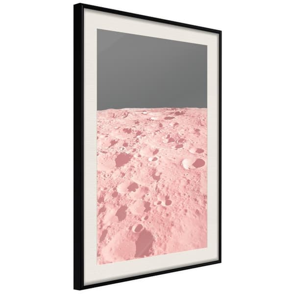 Inramad Poster / Tavla - Pastel Craters