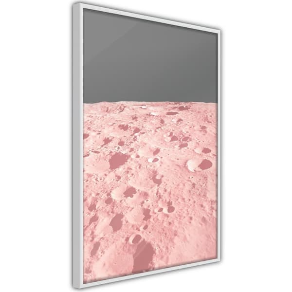 Inramad Poster / Tavla - Pastel Craters