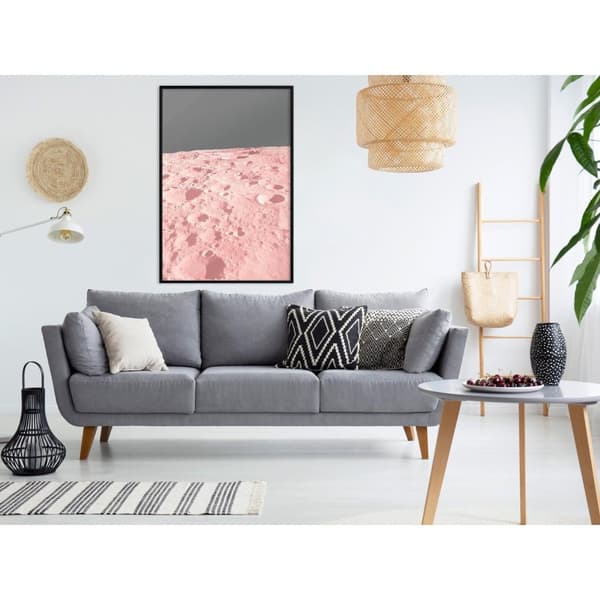 Inramad Poster / Tavla - Pastel Craters