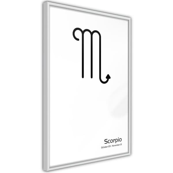 Inramad Poster / Tavla - Zodiac: Scorpio II