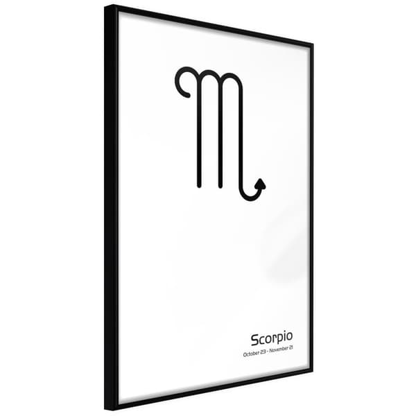 Inramad Poster / Tavla - Zodiac: Scorpio II