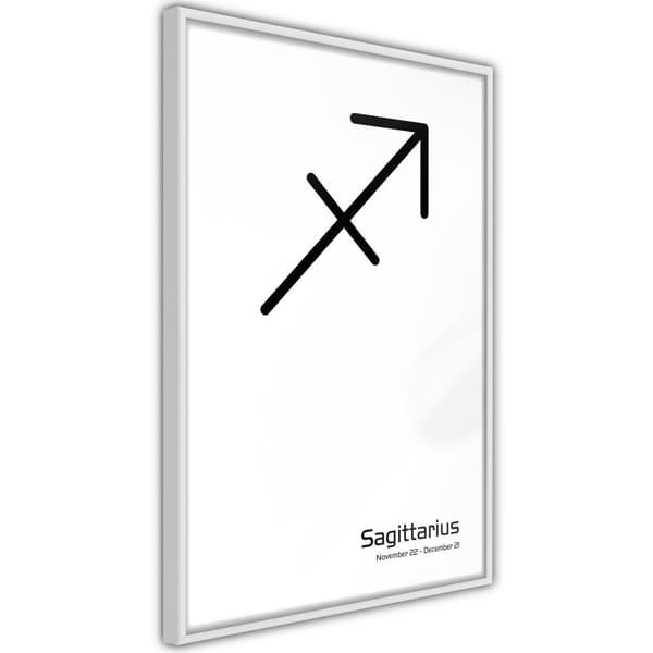 Inramad Poster / Tavla - Zodiac: Sagittarius II