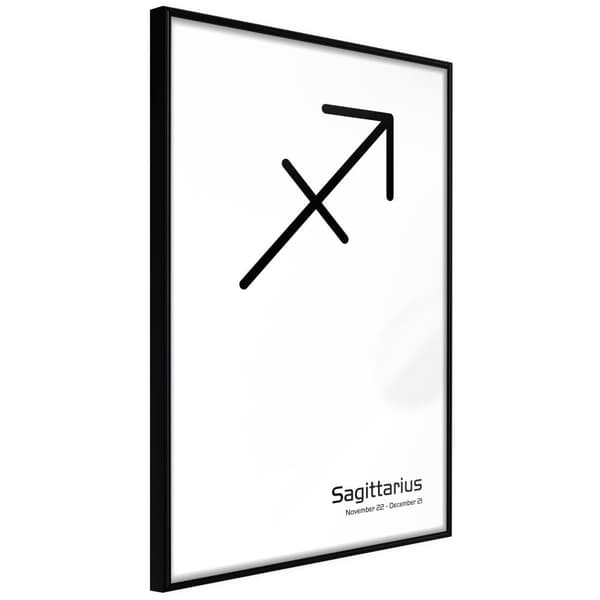 Inramad Poster / Tavla - Zodiac: Sagittarius II