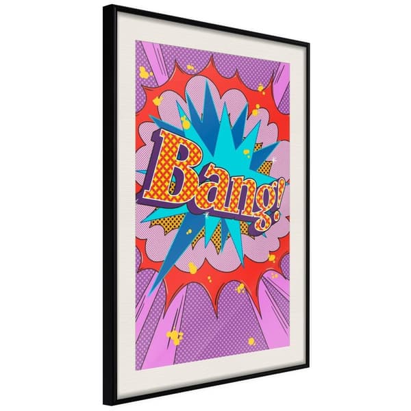 Inramad Poster / Tavla - Bang!