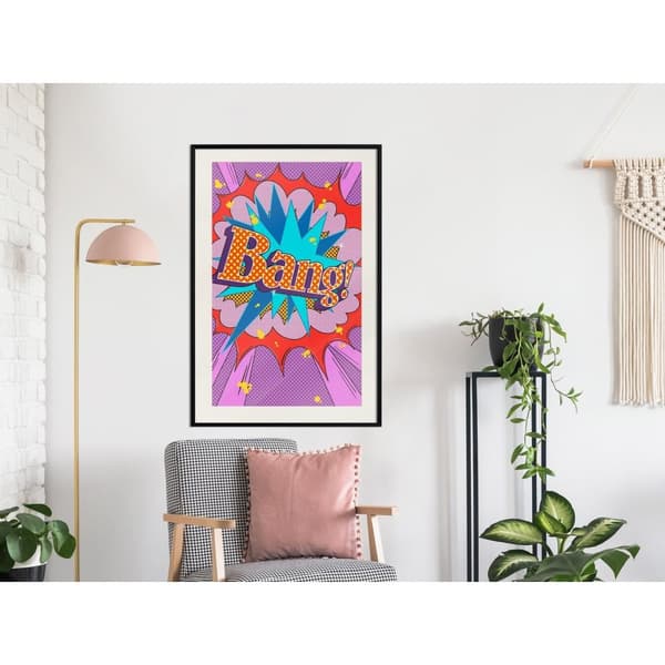 Inramad Poster / Tavla - Bang!