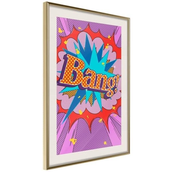 Inramad Poster / Tavla - Bang!