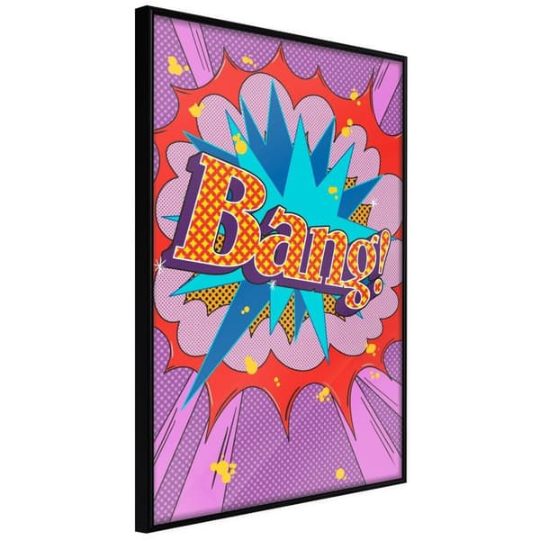 Inramad Poster / Tavla - Bang!