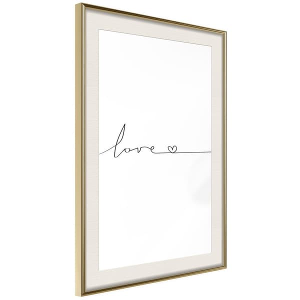 Inramad Poster / Tavla - Love Pulse