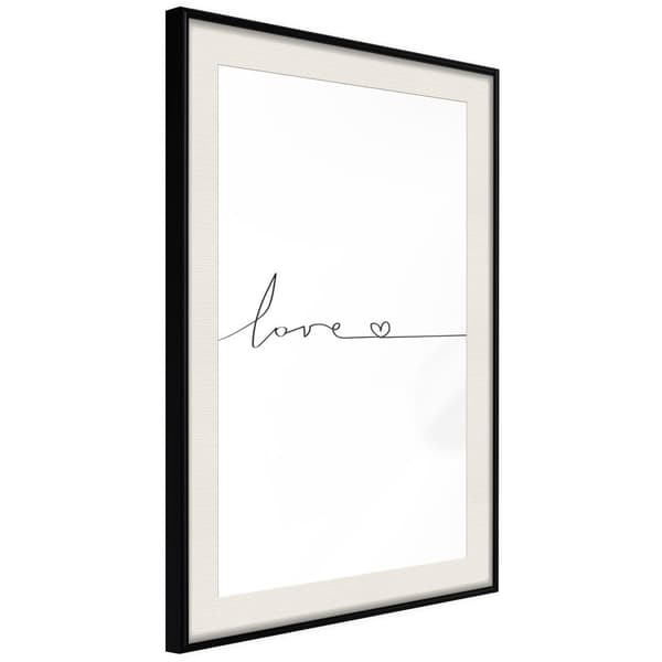 Inramad Poster / Tavla - Love Pulse