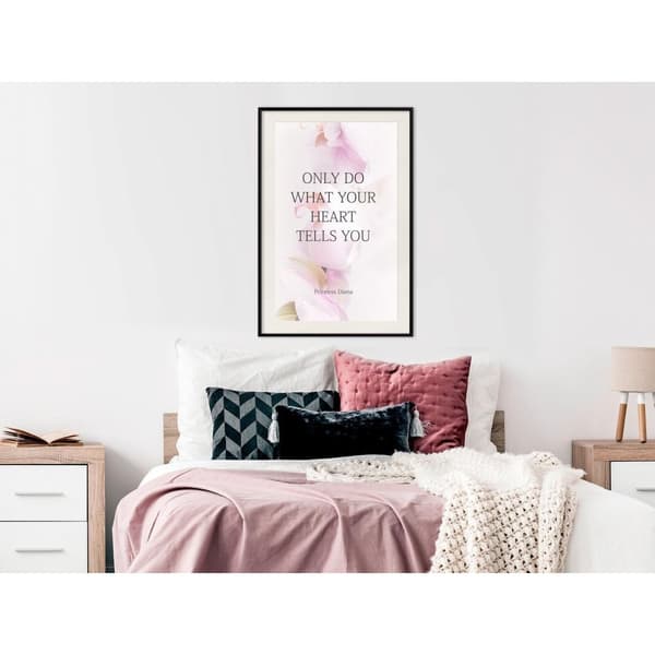 Inramad Poster / Tavla - Follow Your Heart I