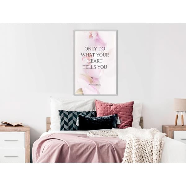 Inramad Poster / Tavla - Follow Your Heart I