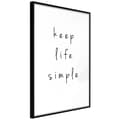 Miniatyrbild 1 av 11: Inramad Poster / Tavla - Simple Life