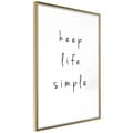 Miniatyrbild 1 av 11: Inramad Poster / Tavla - Simple Life