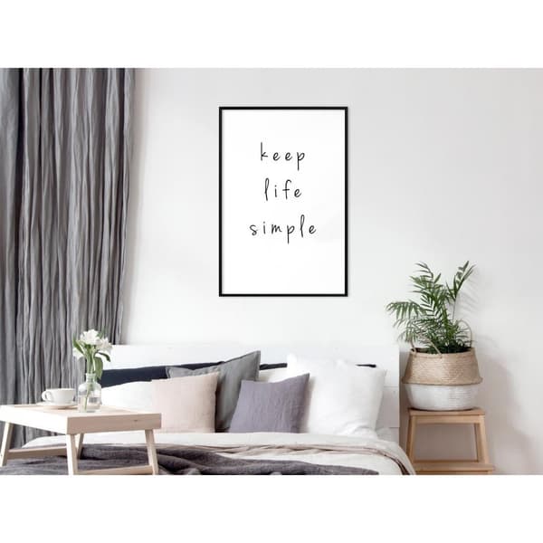 Inramad Poster / Tavla - Simple Life