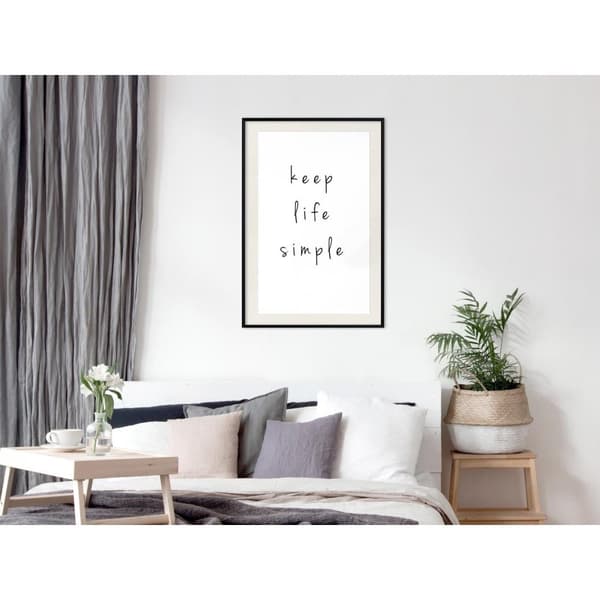 Inramad Poster / Tavla - Simple Life