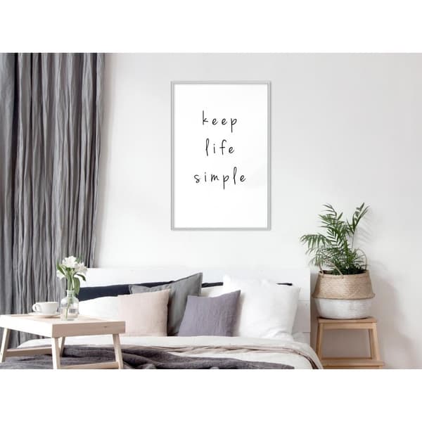 Inramad Poster / Tavla - Simple Life