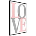 Miniatyrbild 1 av 11: Inramad Poster / Tavla - Grey-Pink Love
