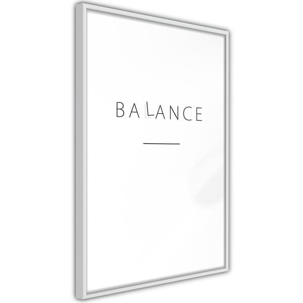 Inramad Poster / Tavla - Seek a Balance