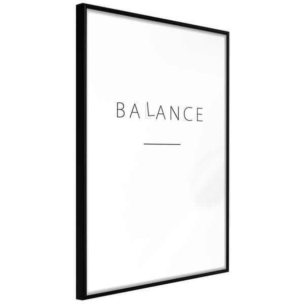 Inramad Poster / Tavla - Seek a Balance