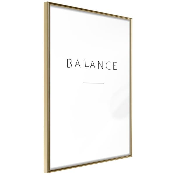 Inramad Poster / Tavla - Seek a Balance