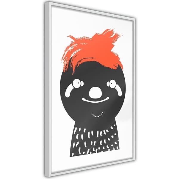 Inramad Poster / Tavla - Through Life With a Smile