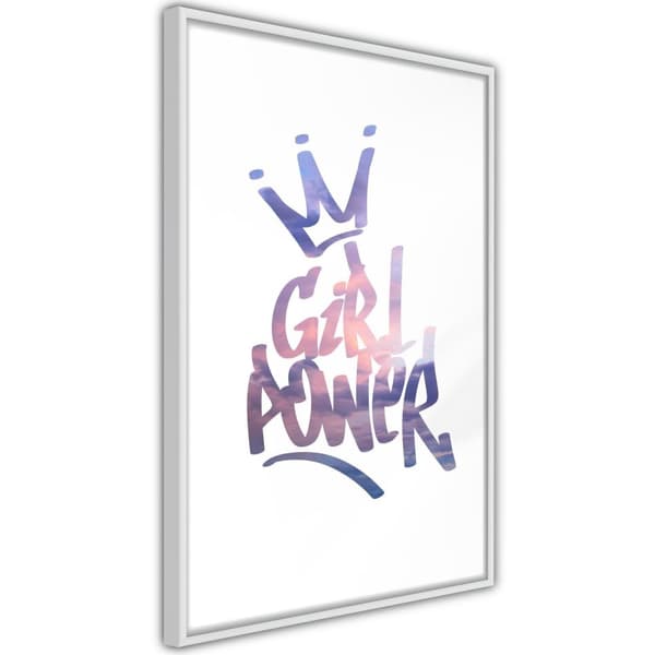 Inramad Poster / Tavla - Girl Power