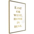 Miniatyrbild 1 av 11: Inramad Poster / Tavla - Home Is Best (Gold)