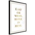 Miniatyrbild 5 av 11: Inramad Poster / Tavla - Home Is Best (Gold)