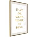 Miniatyrbild 1 av 11: Inramad Poster / Tavla - Home Is Best (Gold)