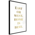 Miniatyrbild 2 av 11: Inramad Poster / Tavla - Home Is Best (Gold)