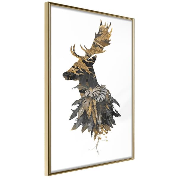 Inramad Poster / Tavla - King of the Forest