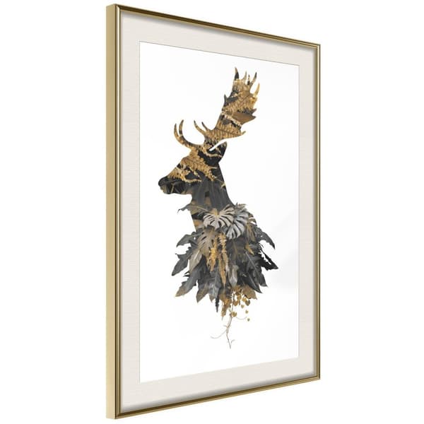 Inramad Poster / Tavla - King of the Forest