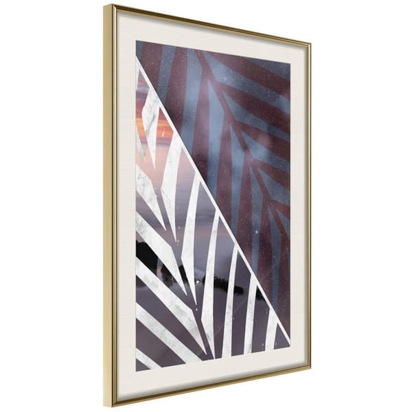 Inramad Poster / Tavla - Day and Night in the Jungle
