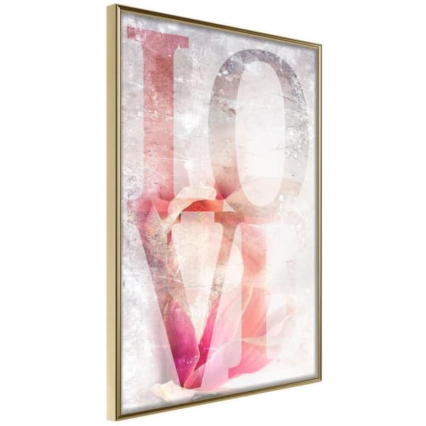 Inramad Poster / Tavla - Love II