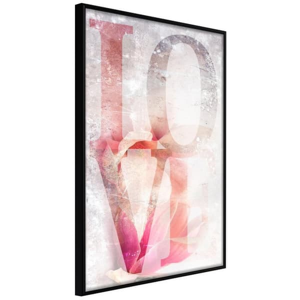 Inramad Poster / Tavla - Love II Svart ram 20x30